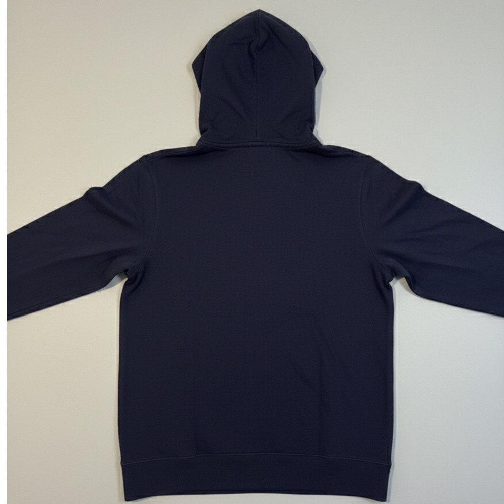 Lacoste Mens Full Zip Hoodie Navy Blue Classic Fit‎ Embroidered Croc Sz 8 3XL - Picture 3 of 5